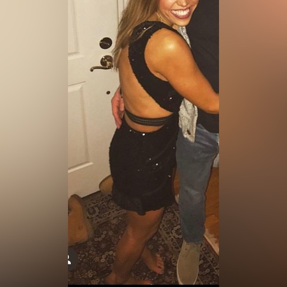 Olivaceous sequin black dress - Picture 4 of 4